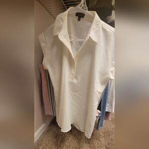 The Limited Cream Collared Blouse
